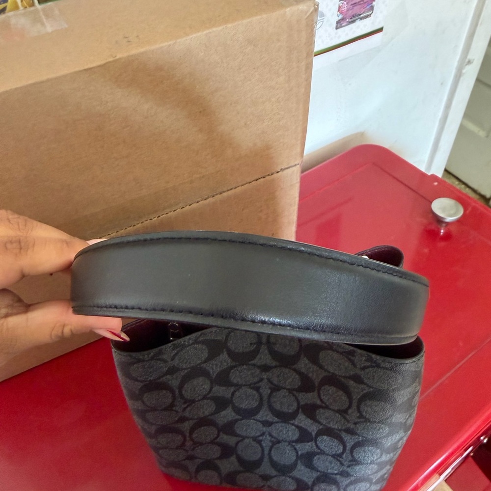 Coach Black Signature Bucket Bag - Picture 6 of 12